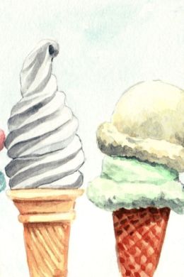 Скетчинг мороженое