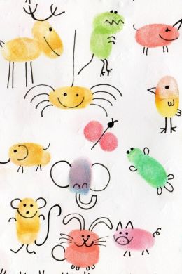 Рисунки пальцами для детей