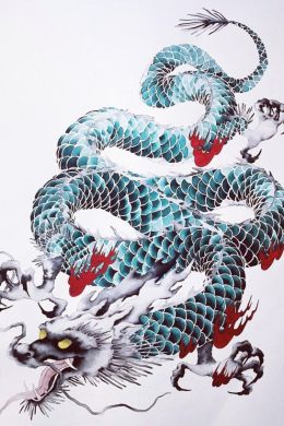 Китайская живопись дракон