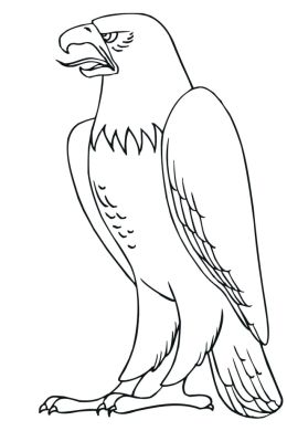 Рисунок орел для детей