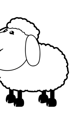 Рисунок овцы для детей карандашом