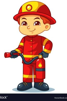 Рисунок пожарный для детей