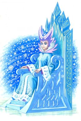 Рисунок снежная королева для детей