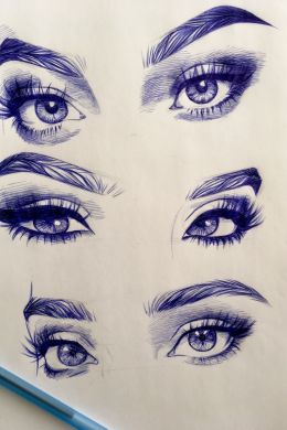 Легкий рисунок глаза