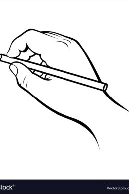 Рисунок карандашом кисть