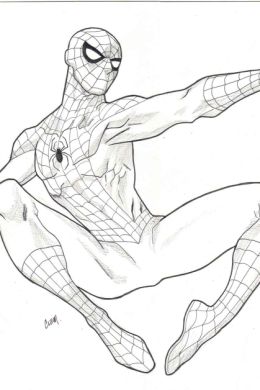 Зарисовки человек паук