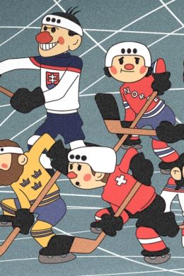 Рисунок хоккей для детей