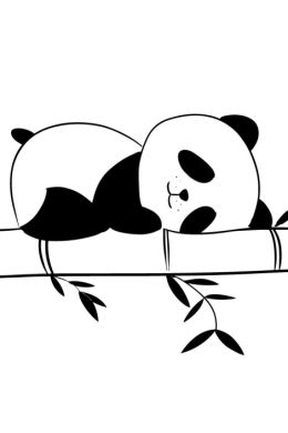 Легкие рисунки панды