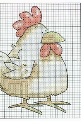 Курица простой рисунок
