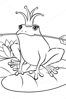 Лягушка царевна рисунок для детей