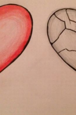 Легкие рисунки с сердечками