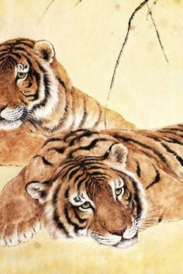 Тигр рисунок красками