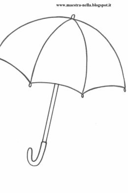 Рисунок зонтик для детей