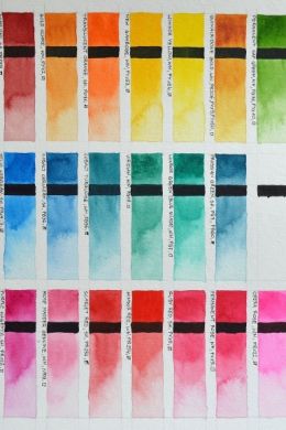 Палитра цветов краски для рисования
