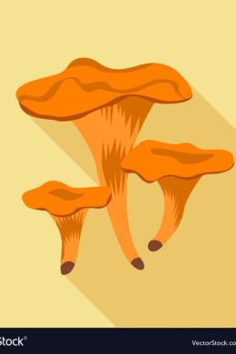 Лисичка гриб детский рисунок