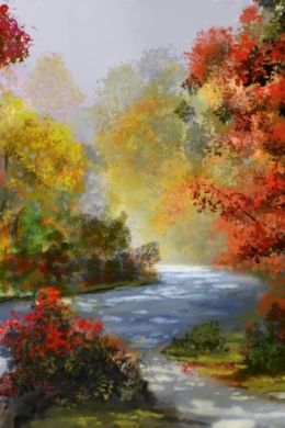 Осенний пейзаж живопись