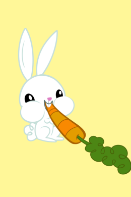 Рисунок заяц с морковкой для детей
