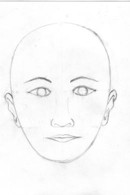 Лицо человека рисунок карандашом поэтапно