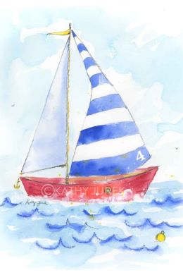 Рисунок корабль в море для детей