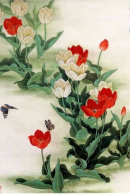 Китайская живопись растения