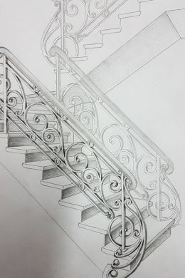 Скетч лестница