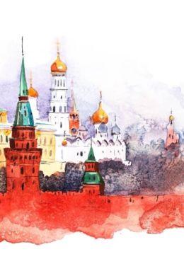Детский рисунок московский кремль
