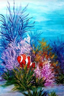 Подводный мир рисунок красками