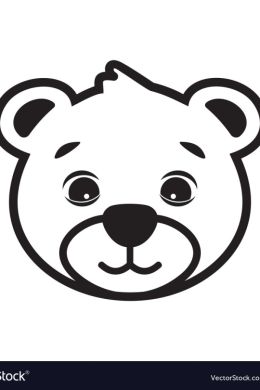 Рисунок голова медведя для детей