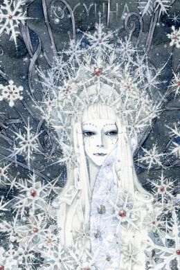 Легкий рисунок снежной королевы