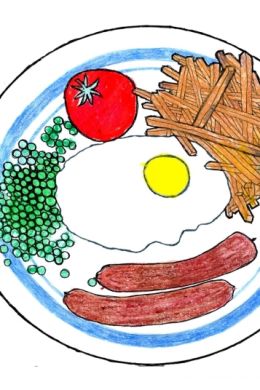 Рисунок любимого блюда для детей