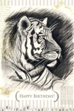 Тигр рисунок набросок