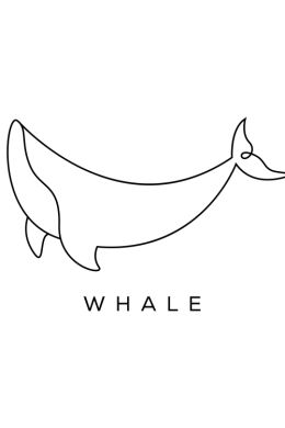 Трафарет кита