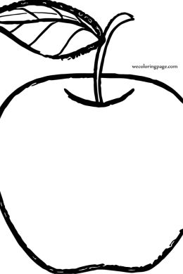 Рисунок яблоко раскраска