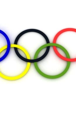 Олимпийские кольца трафарет