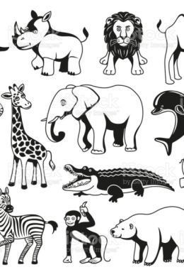 Трафареты африканских животных