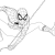 Легкий рисунок человека паука