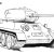 Легкий рисунок танка для срисовки