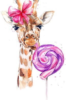 Жираф детский рисунок
