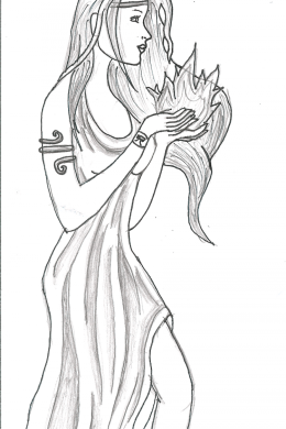 Богиня афродита раскраска