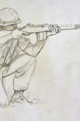 Военный рисунок карандашом