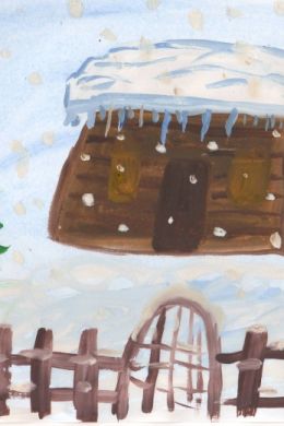 Рисунок зимушка зима в детский сад