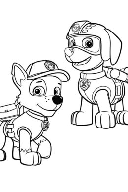 Раскраска для мальчиков щенячий патруль