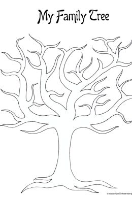 Раскраска семейное дерево