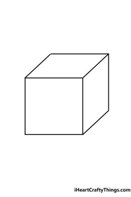 Куб рисунок карандашом