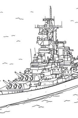 Военные корабли раскраска