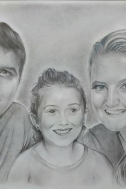 Портрет семьи детский рисунок