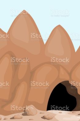 Пещера рисунок детский