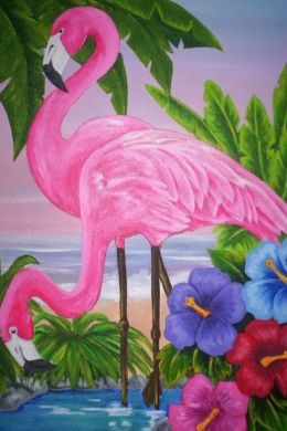Фламинго детский рисунок