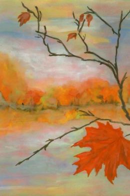 Осенний пейзаж рисунок карандашом
