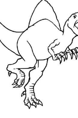 Теризинозавр раскраска